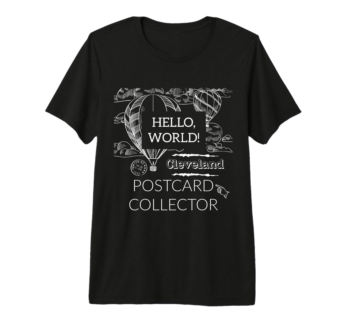 Postcard Collector Deltiologist T-Shirt - Casual Everyday Wear Men Women - T-Shirt, Sweatshirt, Hoodie