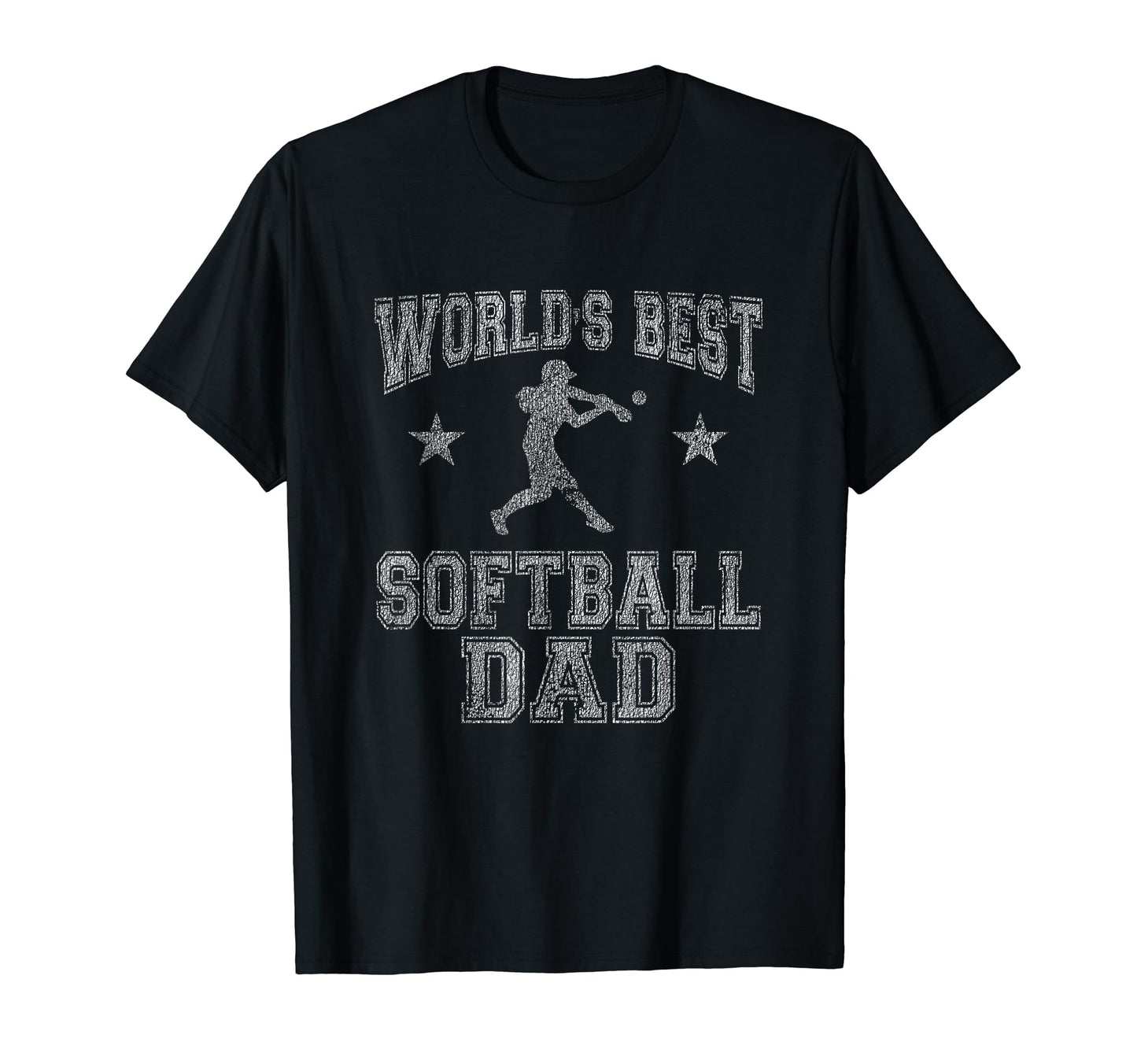 Worlds Best Softball Dad Baseball T-Shirt - Trendy Graphic for Adults - T-Shirt, Sweatshirt, Hoodie