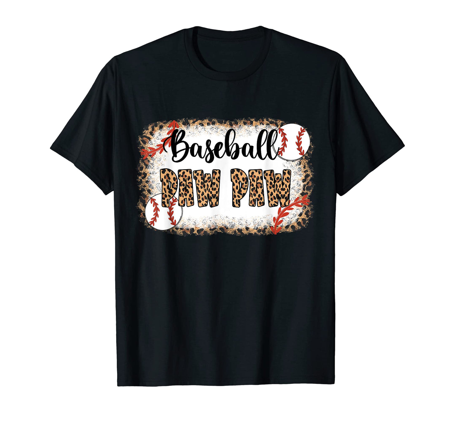 Baseball Paw Paw Leopard Baseball T-Shirt - Aesthetic Graphic Men Women - T-Shirt, Sweatshirt, Hoodie
