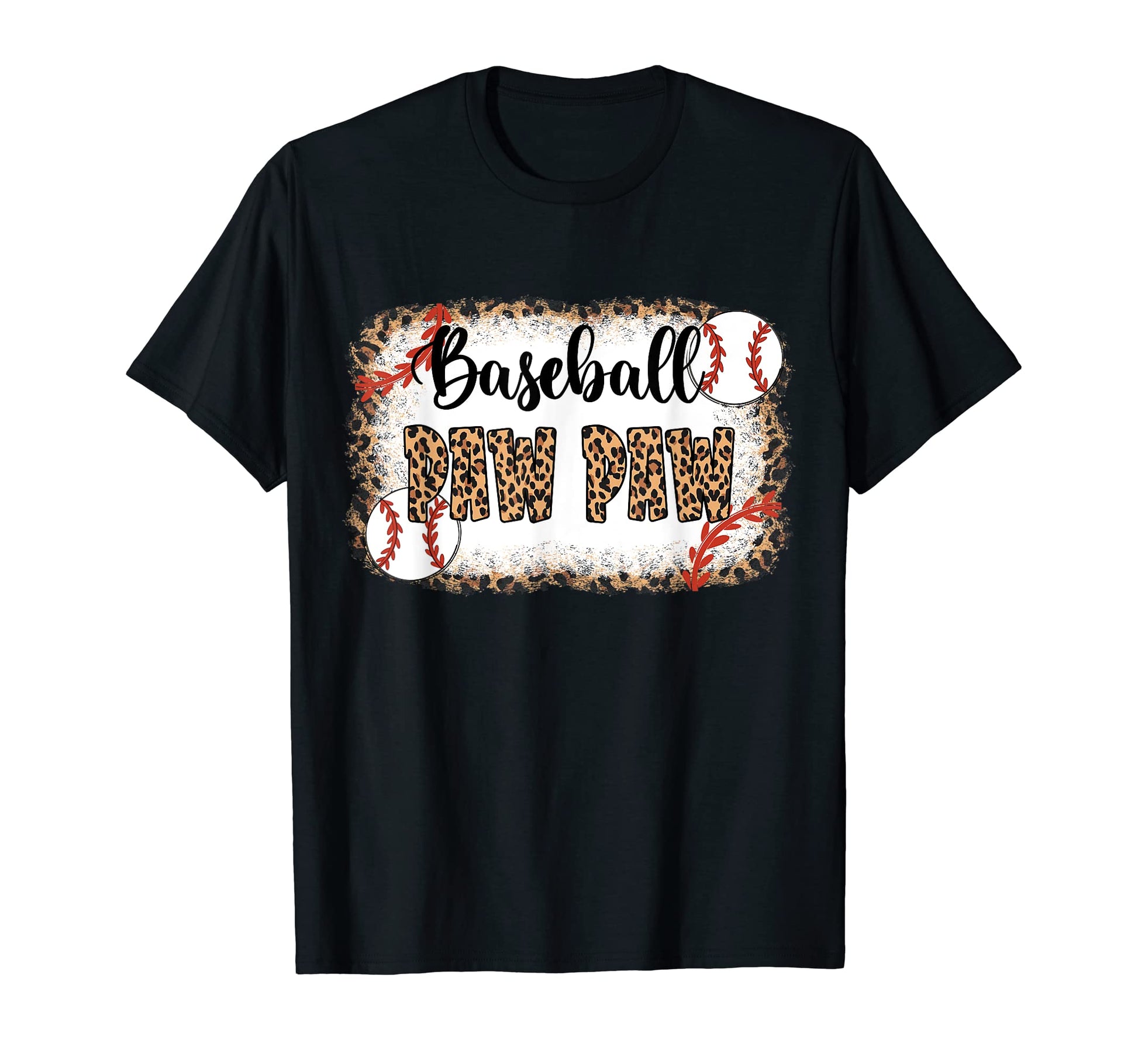 Baseball Paw Paw Leopard Baseball T-Shirt - Aesthetic Graphic Men Women - T-Shirt, Sweatshirt, Hoodie
