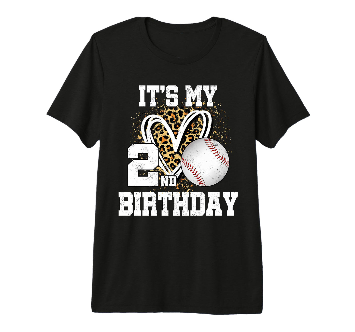 Its My 2Nd Birthday Baseball 2 Year Old T-Shirt - Graphic Print for Adults - T-Shirt, Sweatshirt, Hoodie