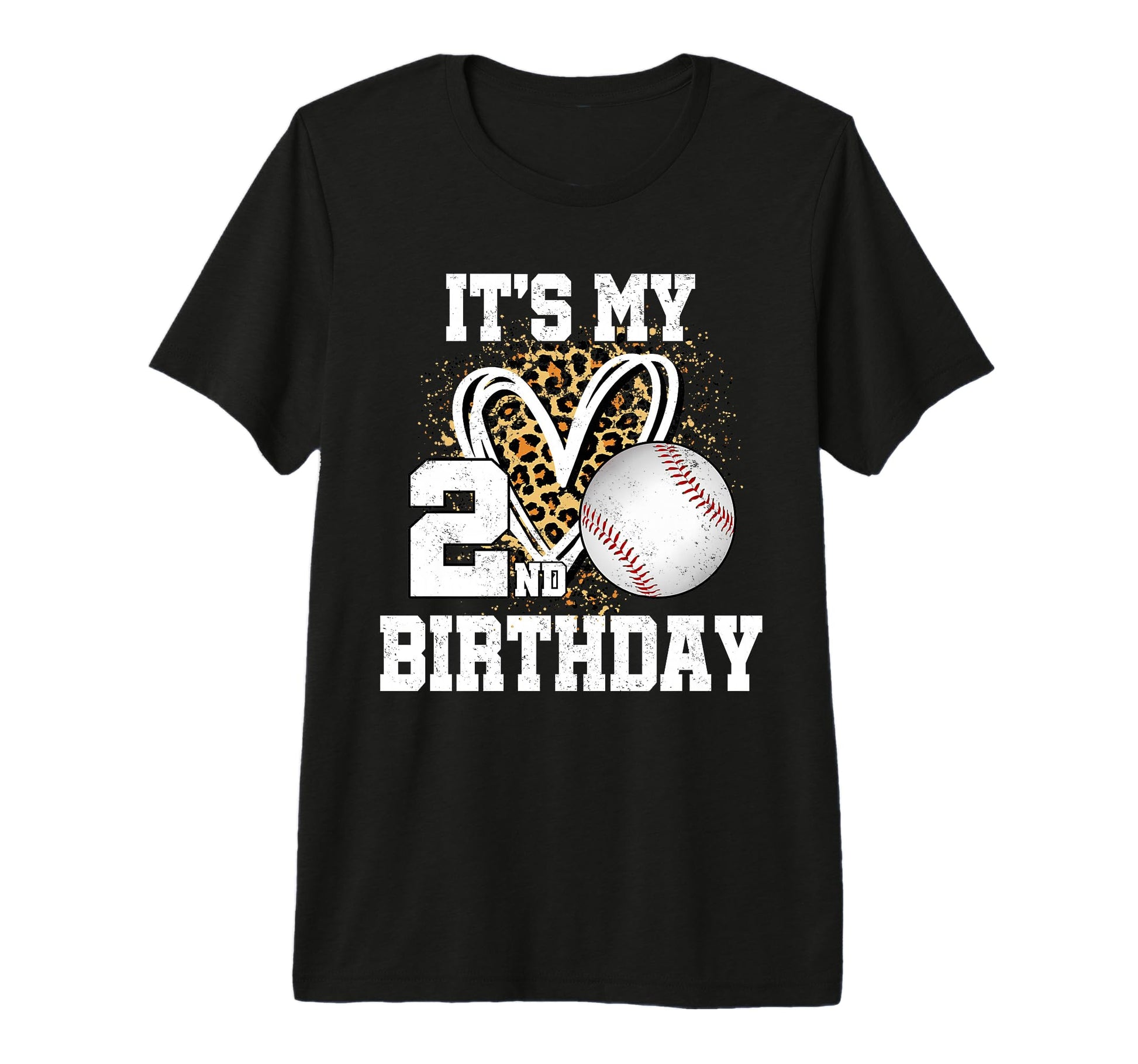 Its My 2Nd Birthday Baseball 2 Year Old T-Shirt - Graphic Print for Adults - T-Shirt, Sweatshirt, Hoodie
