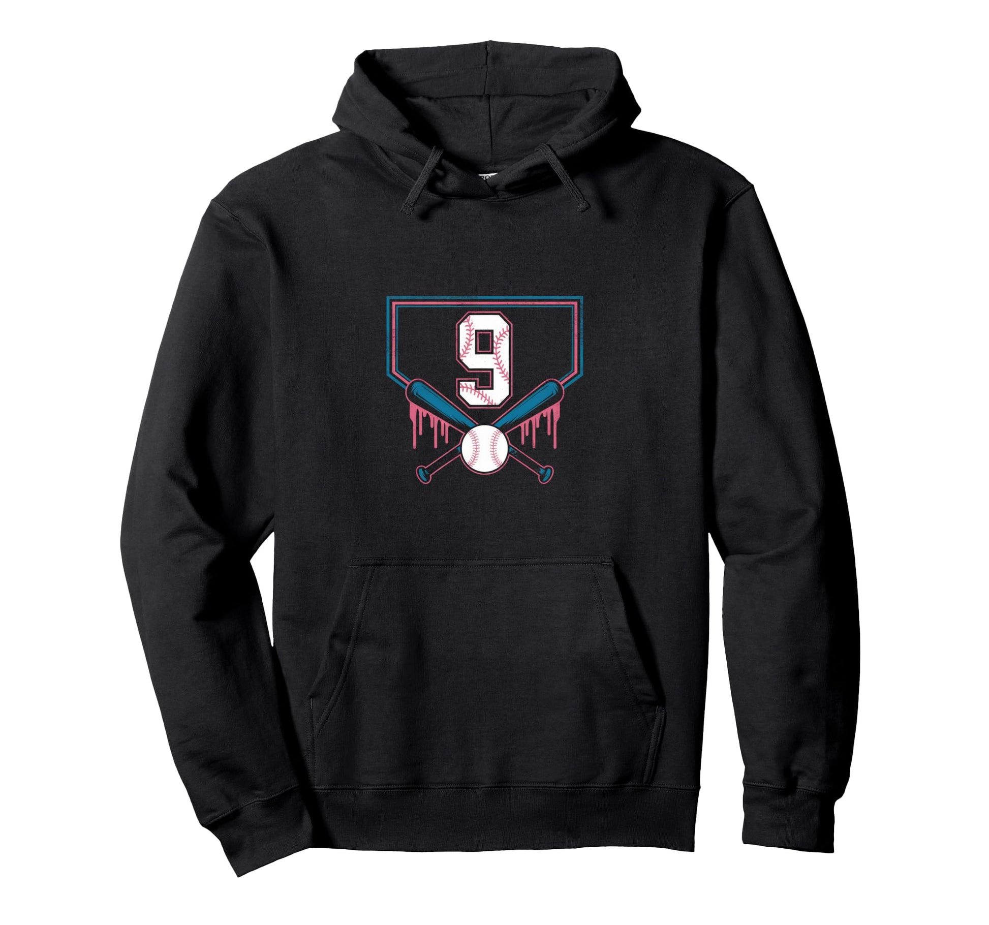 Baseball Home Ice Cream 9Th Birthday Hoodie - Aesthetic Graphic Men Women - T-Shirt, Sweatshirt, Hoodie