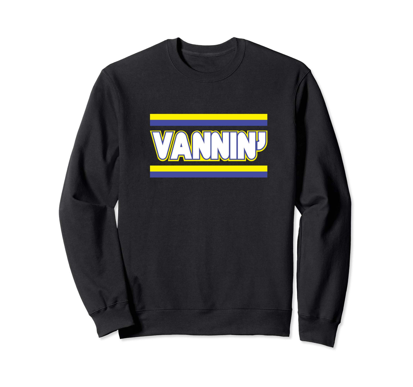 Vannin Stripes Vanning Purple Yellow Sweatshirt - Aesthetic Graphic Unisex - T-Shirt, Sweatshirt, Hoodie