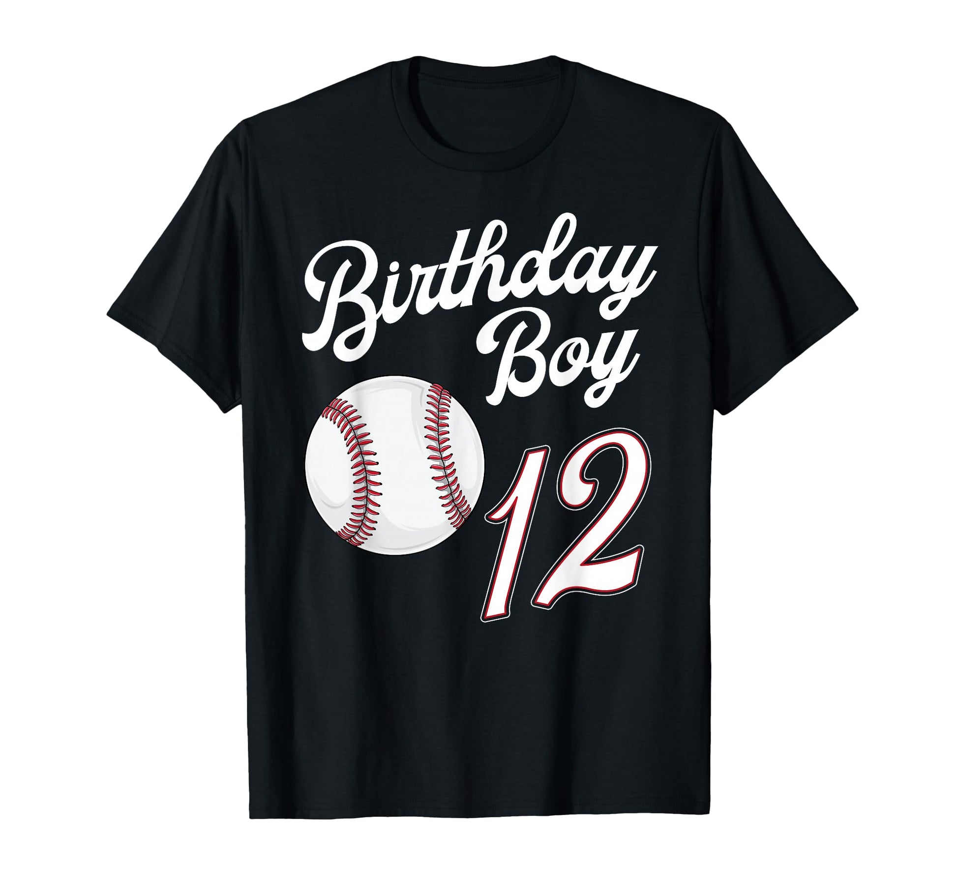 12 Years Old Baseball Themed 12Th T-Shirt - Custom Art Print Men Women - T-Shirt, Sweatshirt, Hoodie