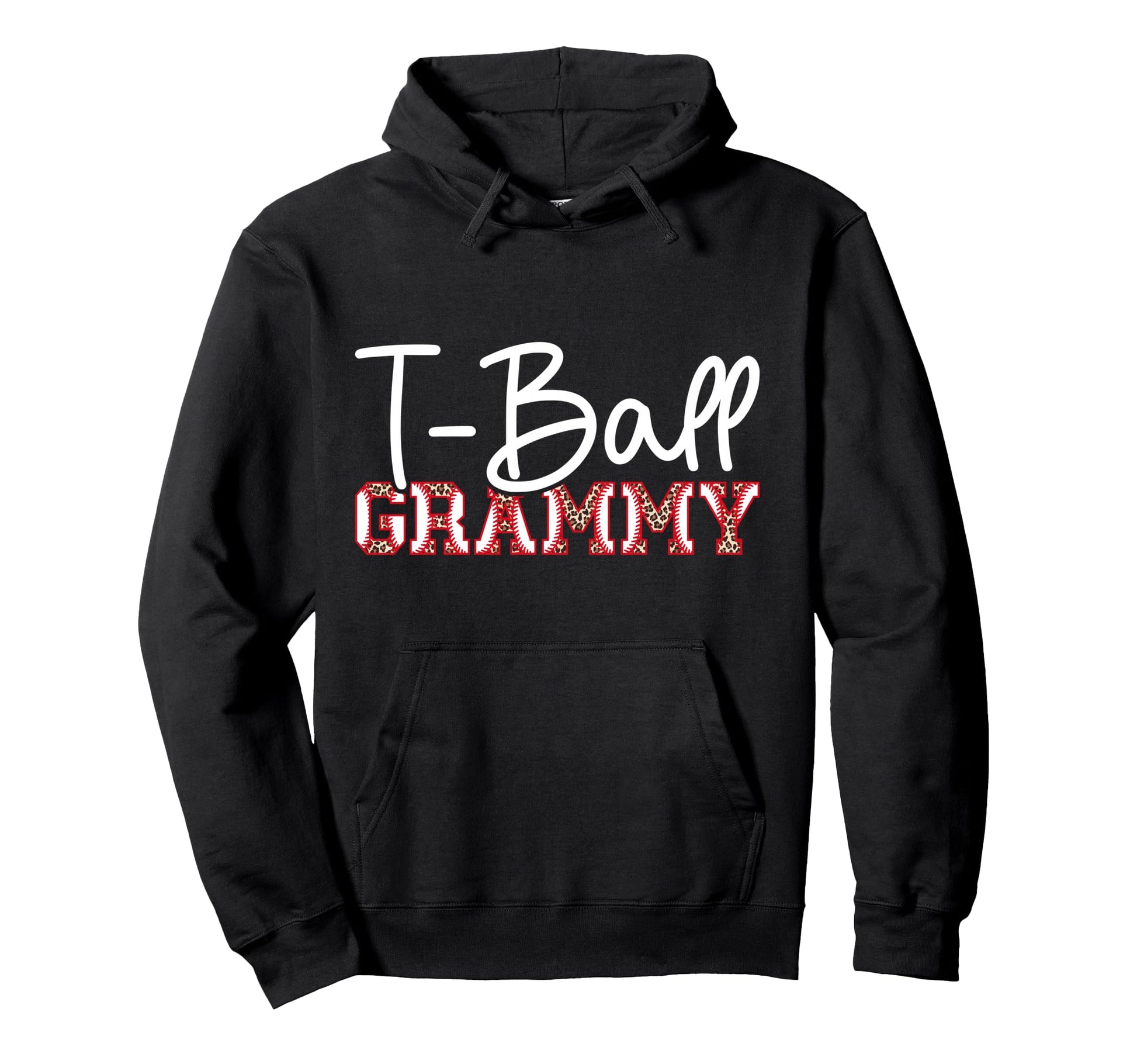T Ball Grammy Leopard Baseball T Ball Hoodie - Graphic Print for Adults - T-Shirt, Sweatshirt, Hoodie