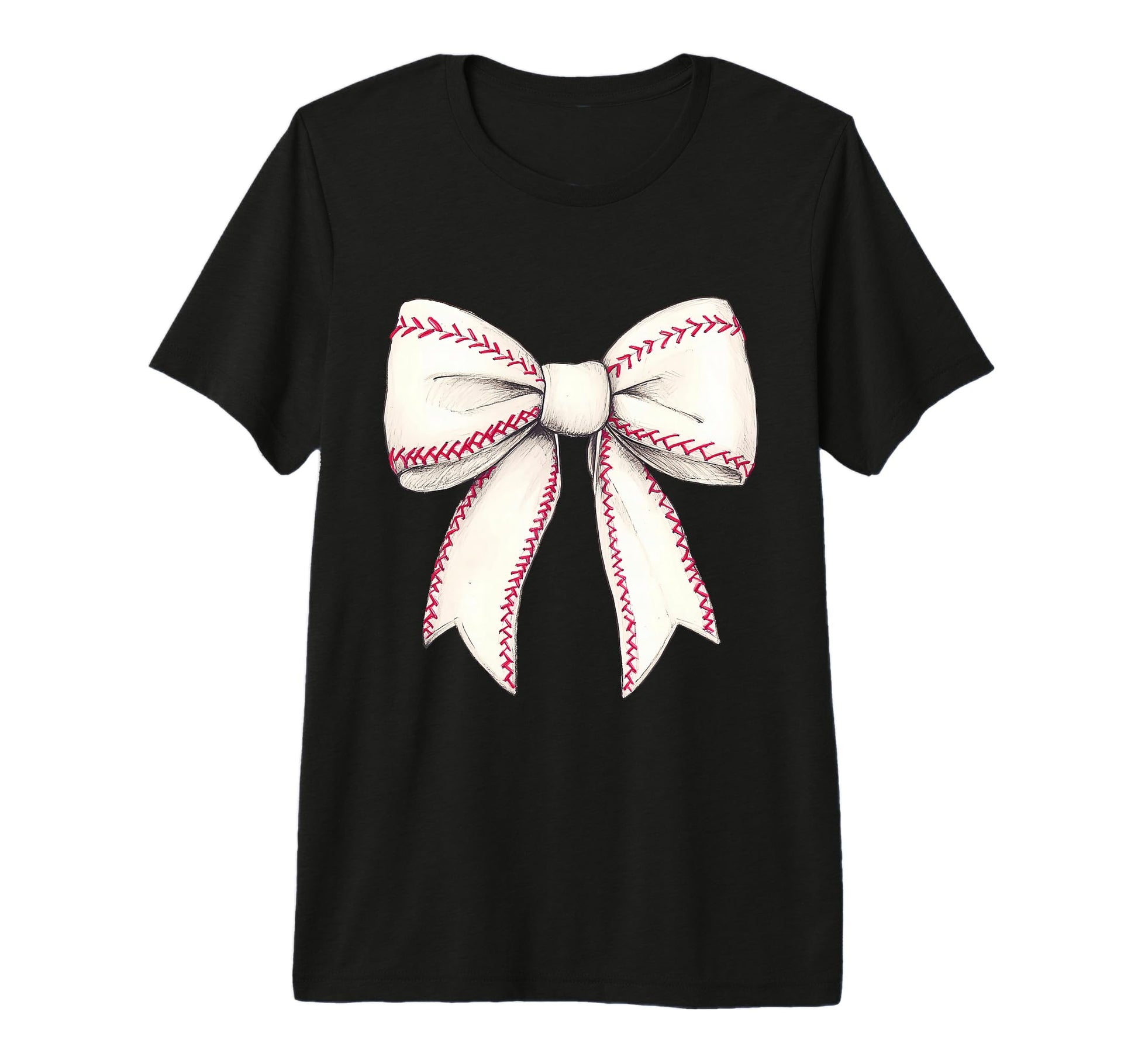 Baseball Coquette Bow Baseball Player T-Shirt - Fun Novelty Design Unisex - T-Shirt, Sweatshirt, Hoodie