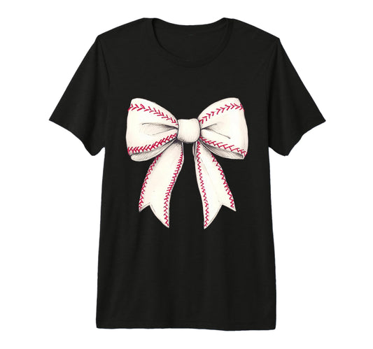 Baseball Coquette Bow Baseball Player T-Shirt - Fun Novelty Design Unisex - T-Shirt, Sweatshirt, Hoodie