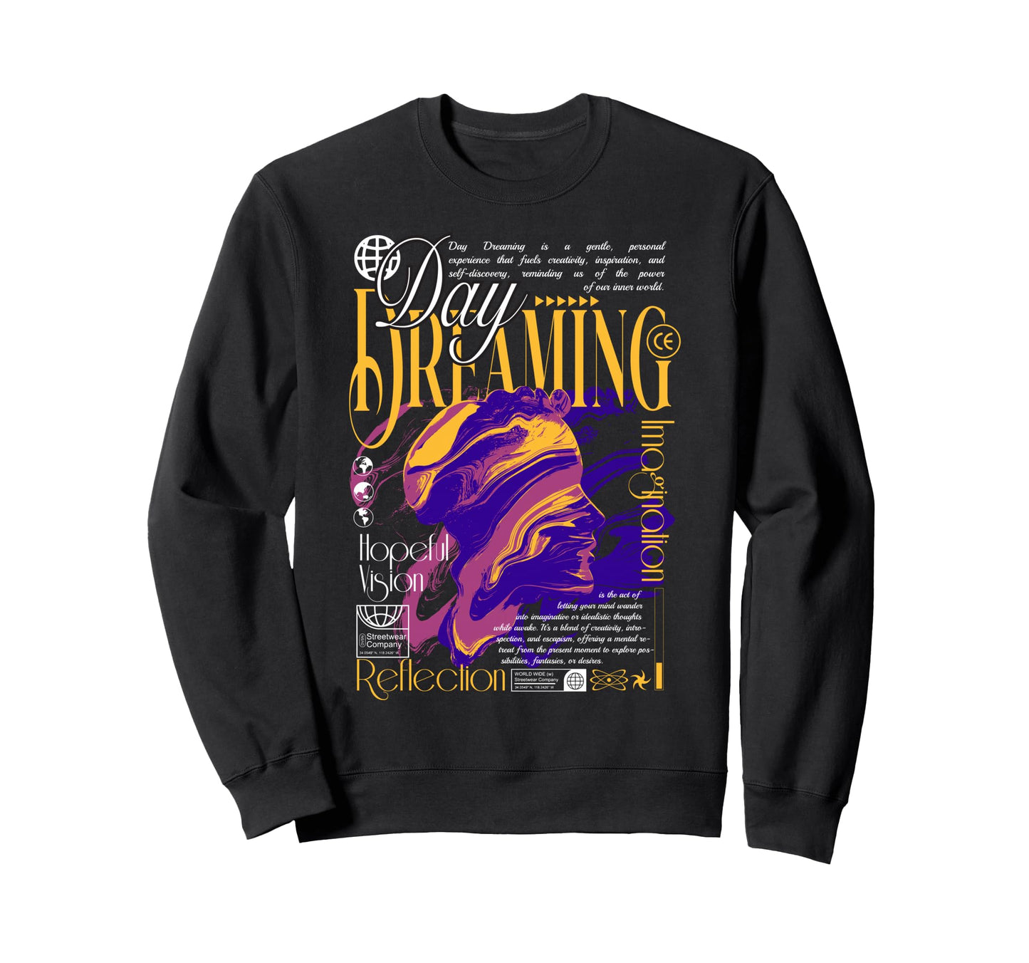 Y2K Dreaming Bold Urban Graffiti Sweatshirt - Streetwear Style for Adults - T-Shirt, Sweatshirt, Hoodie