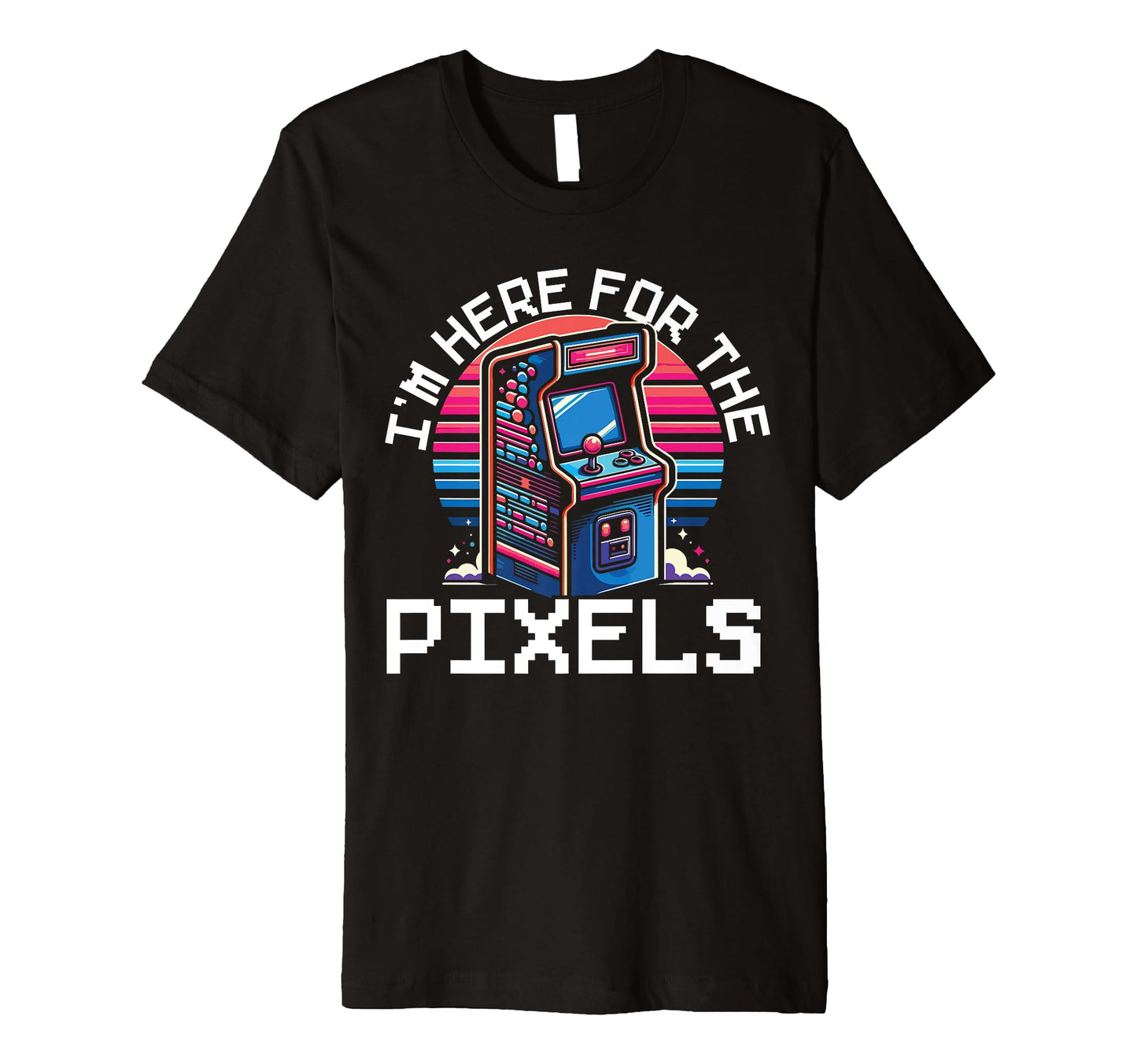 80S Arcade Nostalgia Pixel Art Video T-Shirt - Custom Art Print Men Women - T-Shirt, Sweatshirt, Hoodie
