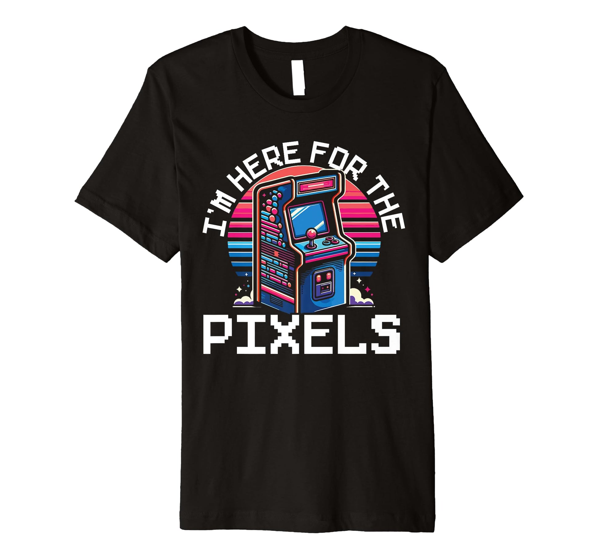 80S Arcade Nostalgia Pixel Art Video T-Shirt - Custom Art Print Men Women - T-Shirt, Sweatshirt, Hoodie