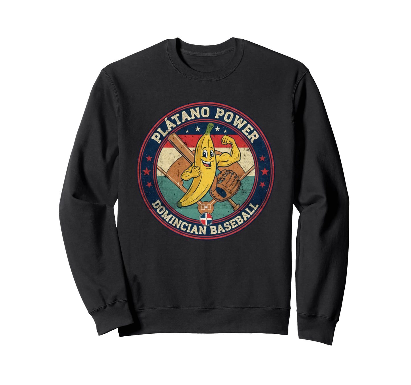 Platano Power Dominican Baseball Rd Sweatshirt - Minimalist Print Unisex - T-Shirt, Sweatshirt, Hoodie
