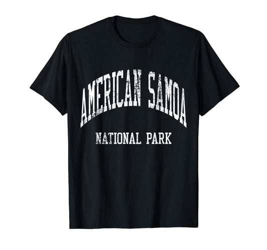 American Samoa National Park 70S T-Shirt - Novelty Apparel for Adults - T-Shirt, Sweatshirt, Hoodie