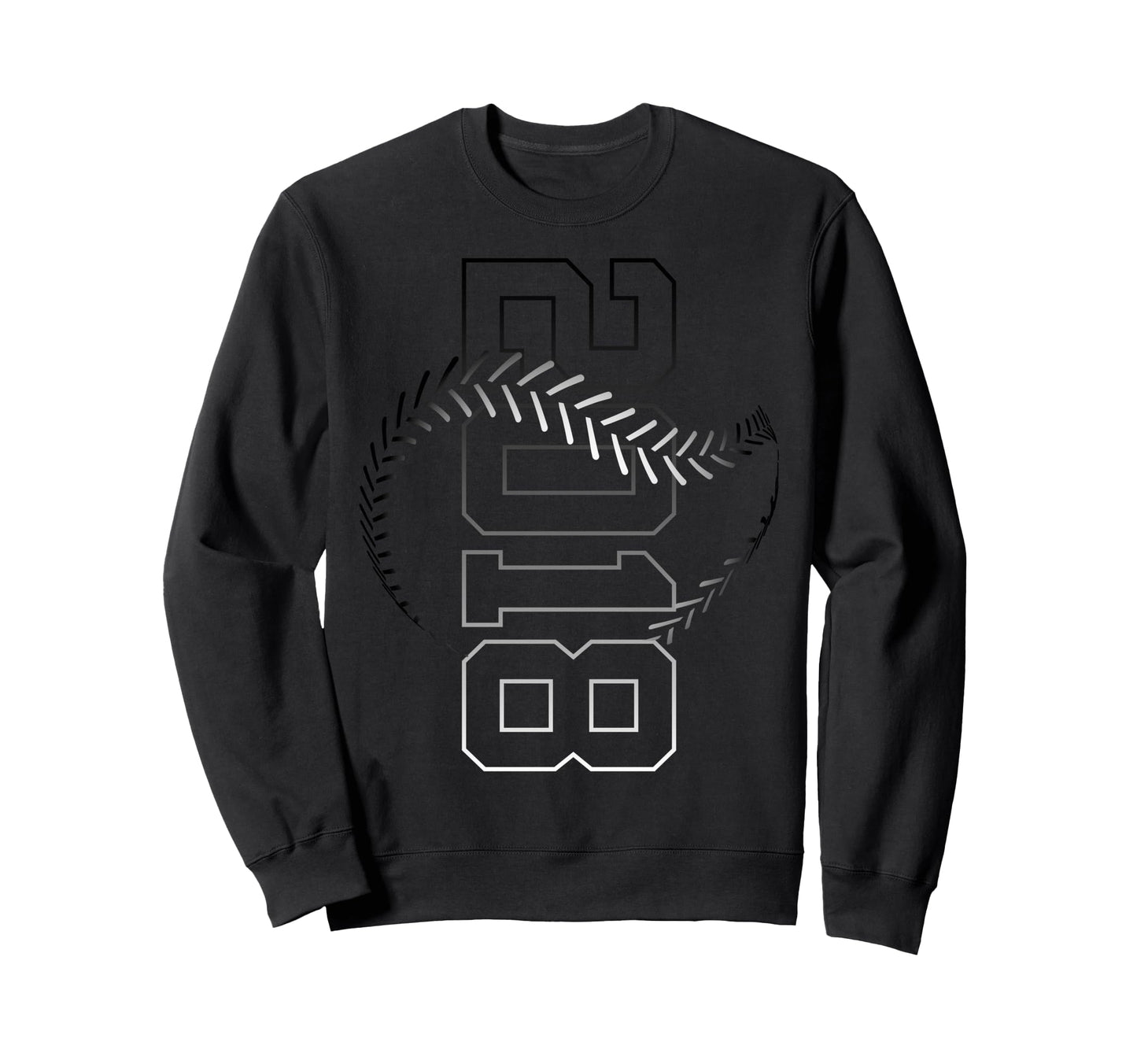 8 Years 2018 Baseball 8Th Birthday Sweatshirt - Novelty Apparel for Adults - T-Shirt, Sweatshirt, Hoodie