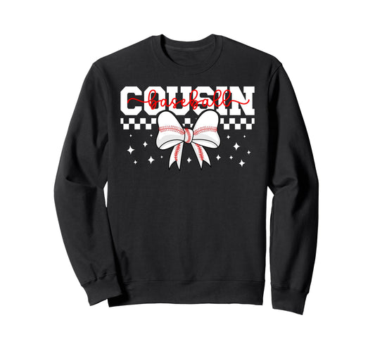 Baseball Cousin Coquette Cousin Sweatshirt - Minimalist Print for Adults - T-Shirt, Sweatshirt, Hoodie