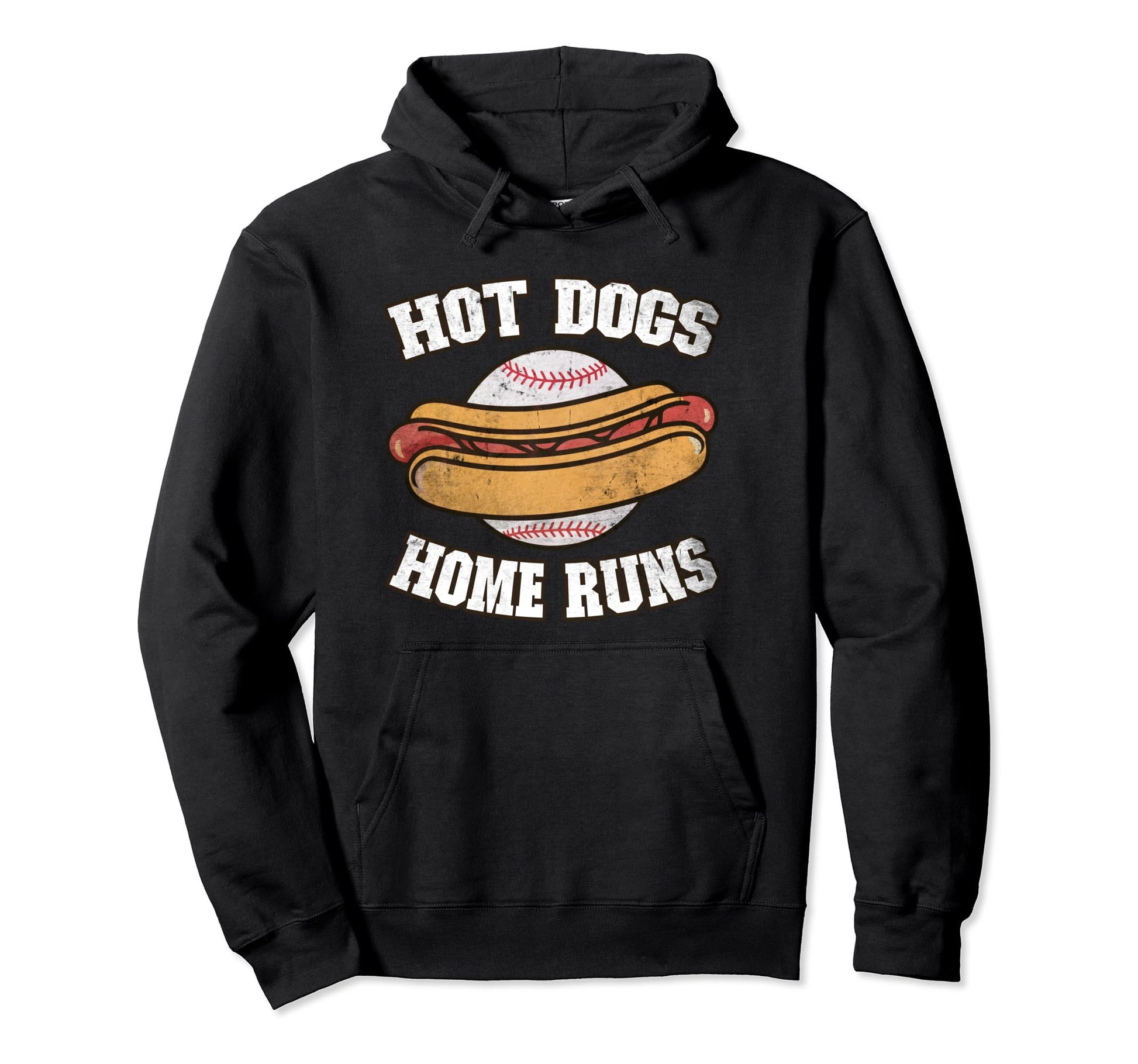 Hot Dogs And Home Runs Ballpark Playing Hoodie - Unique Graphic Men Women - T-Shirt, Sweatshirt, Hoodie