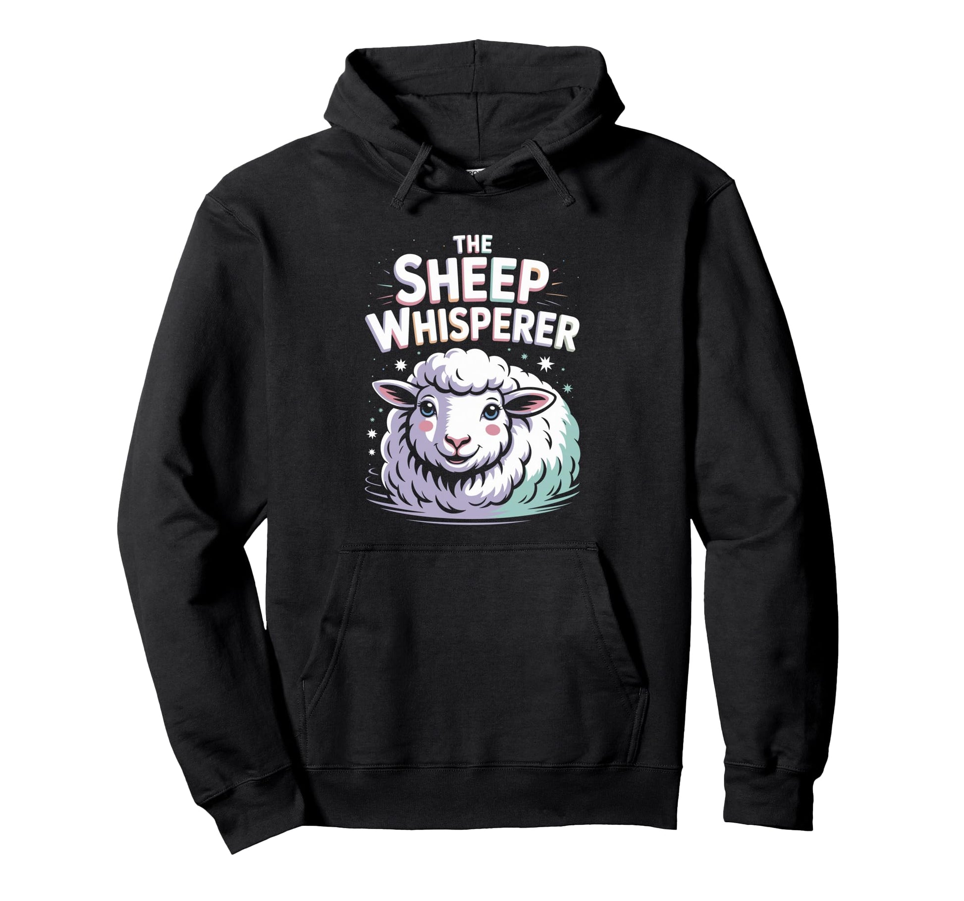 Sheep Whisperer Funny Farm Animal Hoodie - Graphic Print Men Women - T-Shirt, Sweatshirt, Hoodie