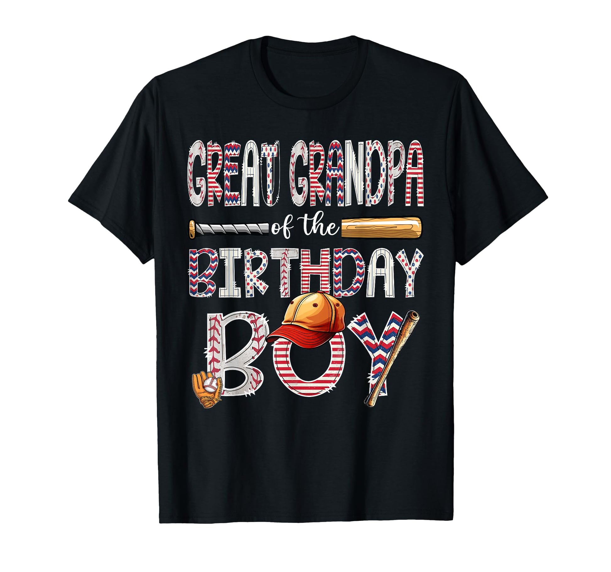 Great Grandpa Birthday Baseball Player T-Shirt - Graphic Print Men Women - T-Shirt, Sweatshirt, Hoodie