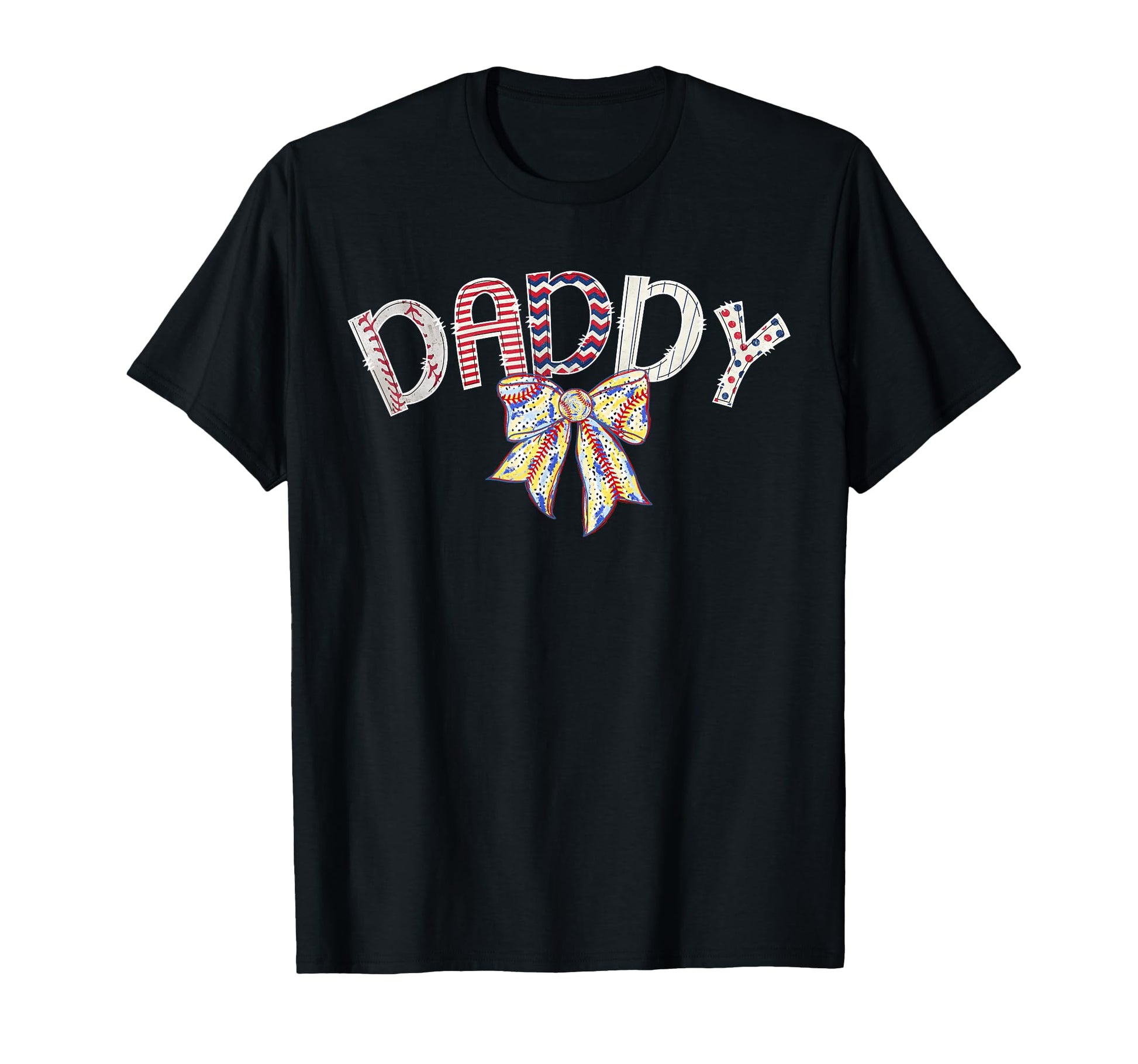 Baseball Daddy Coquette Bow Game Day T-Shirt - Streetwear Style Unisex - T-Shirt, Sweatshirt, Hoodie