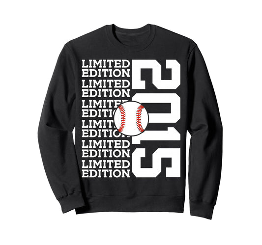 2015 Baseball 11Th Birthday Sweatshirt - Trendy Graphic for Adults - T-Shirt, Sweatshirt, Hoodie