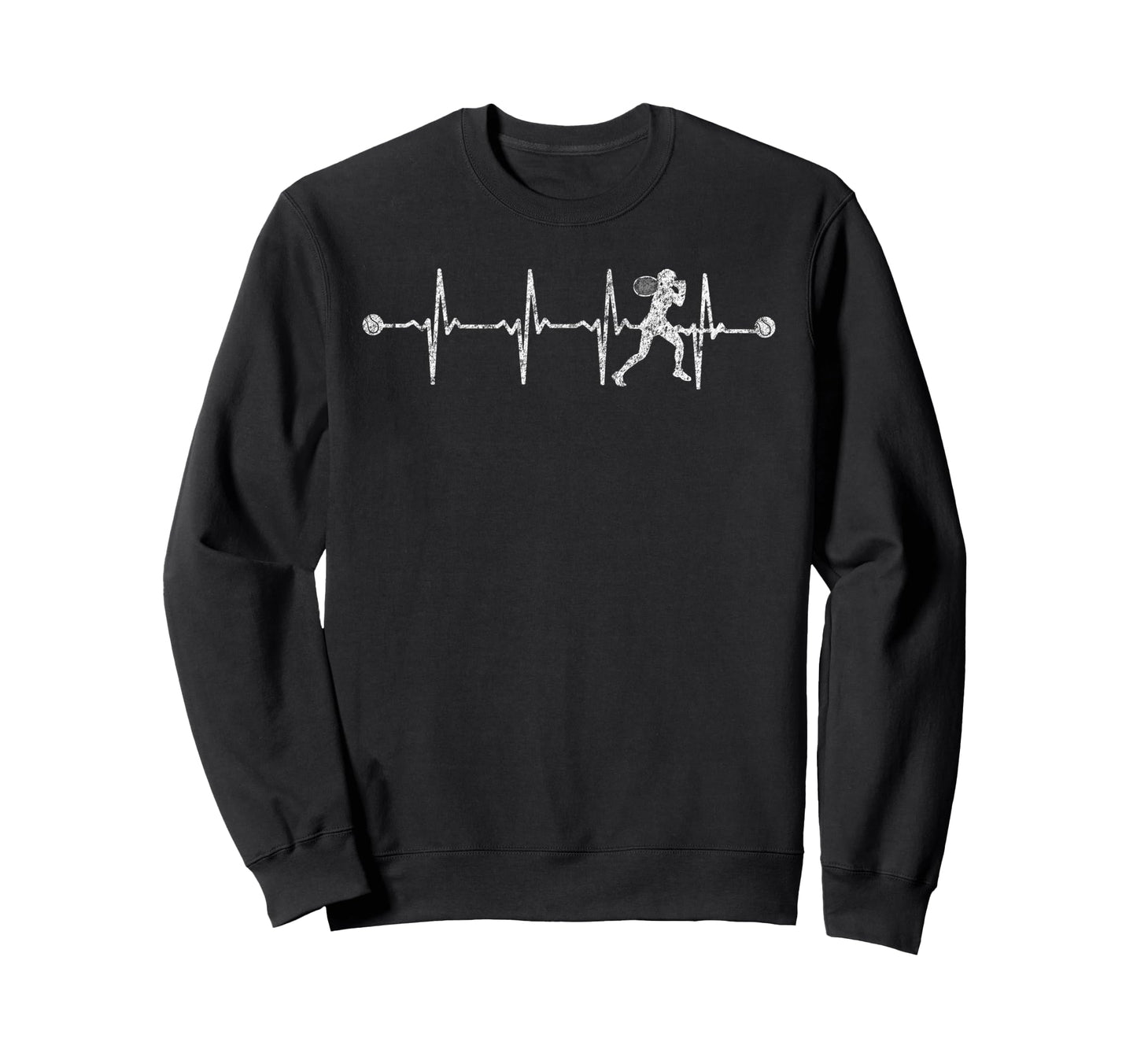 Baseball Heartbeat Ekg Pulse Sweatshirt - Novelty Apparel for Adults - T-Shirt, Sweatshirt, Hoodie