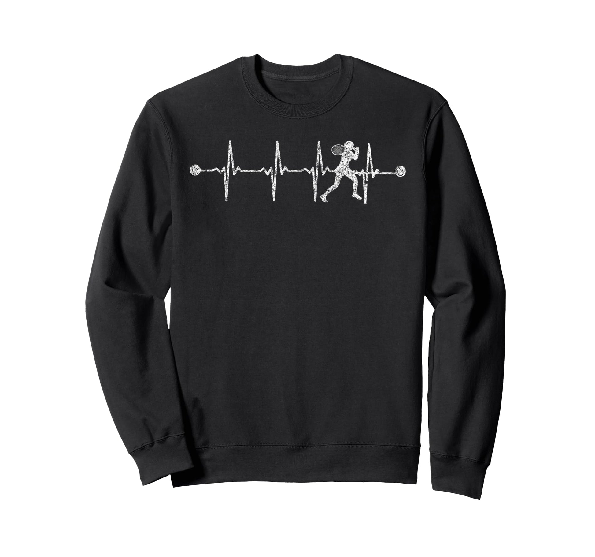 Baseball Heartbeat Ekg Pulse Sweatshirt - Novelty Apparel for Adults - T-Shirt, Sweatshirt, Hoodie