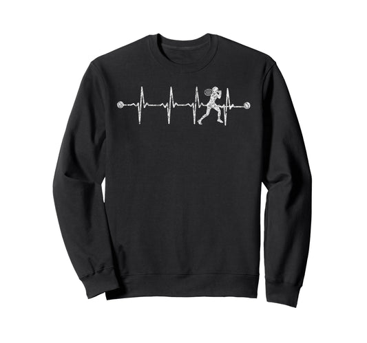 Baseball Heartbeat Ekg Pulse Sweatshirt - Novelty Apparel for Adults - T-Shirt, Sweatshirt, Hoodie