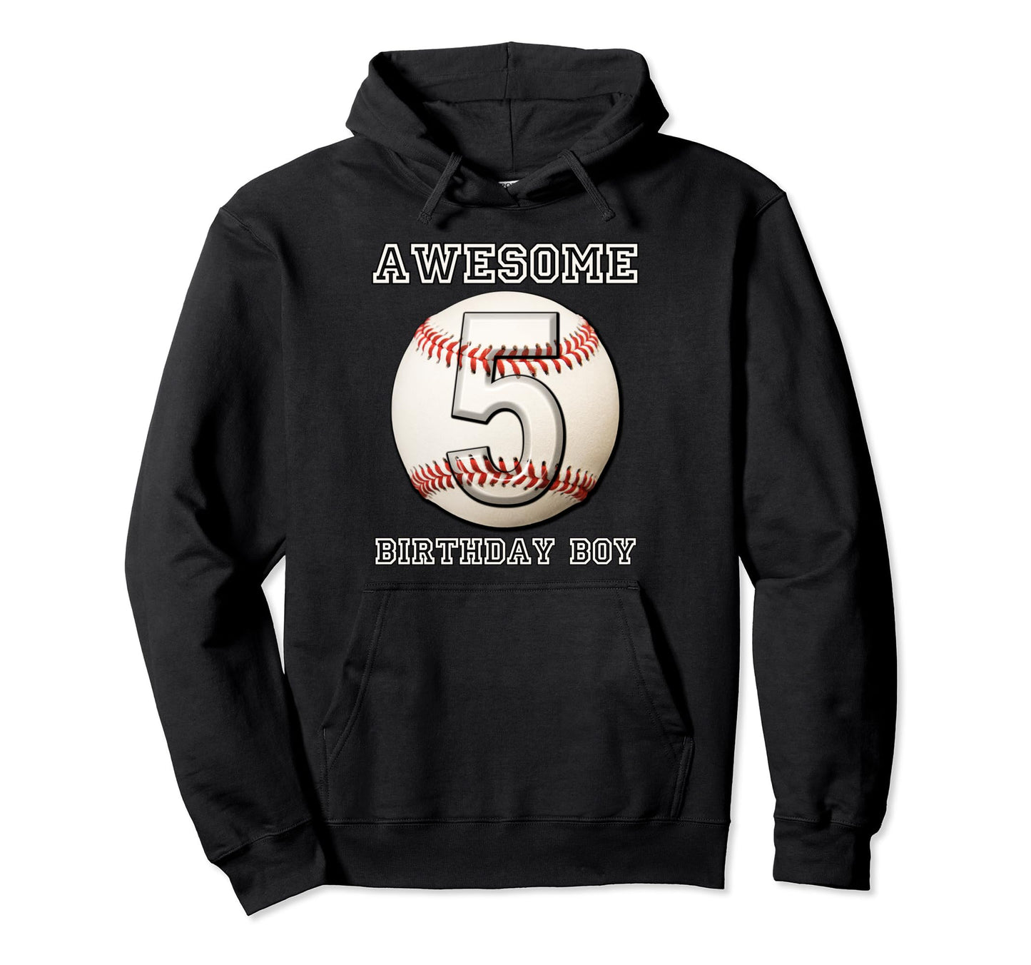 5 Years Old Baseball Themed 5Th Hoodie - Fun Novelty Design Unisex - T-Shirt, Sweatshirt, Hoodie