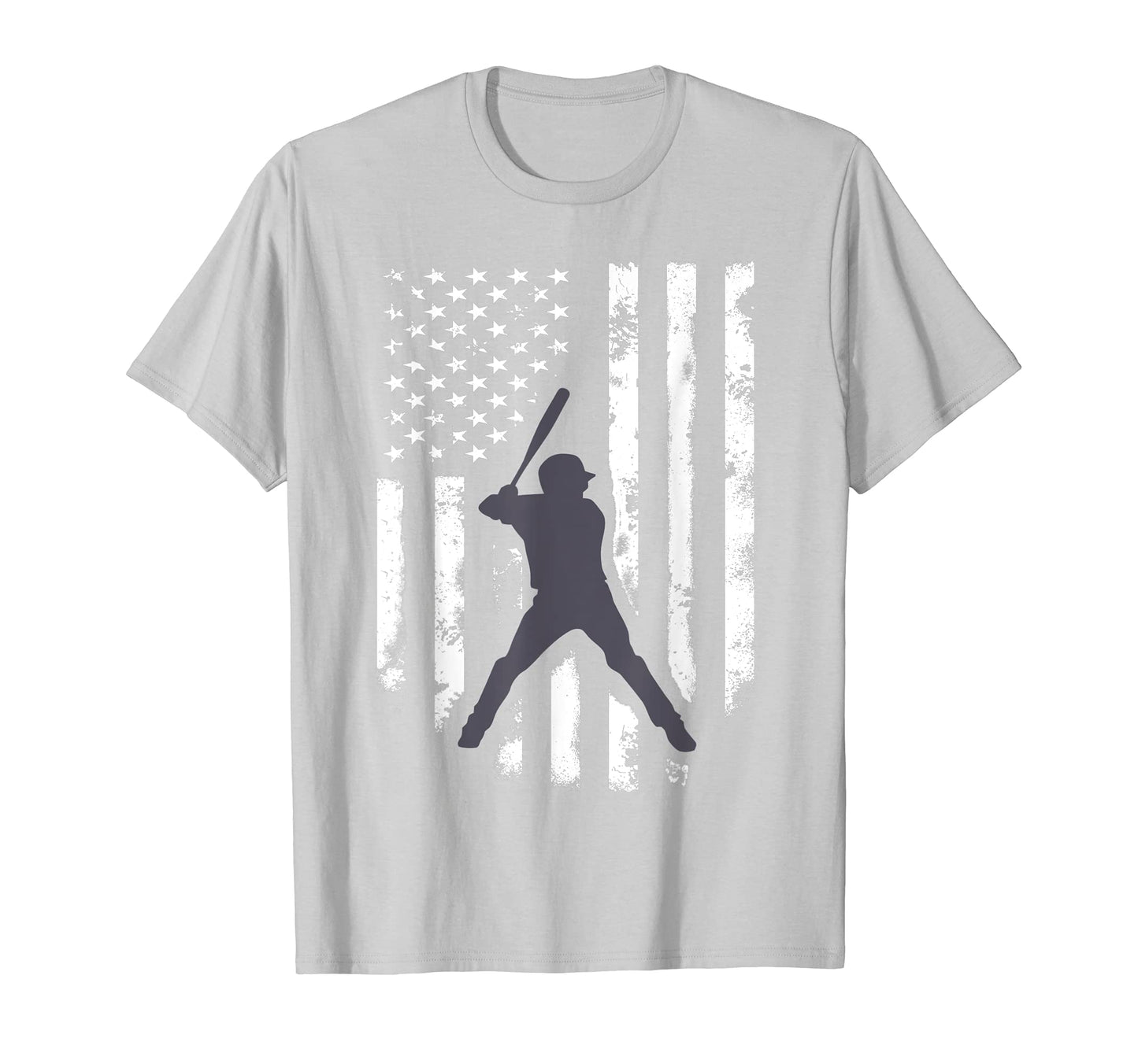 Distressed American Flag Baseball Gift T-Shirt - Aesthetic Graphic Unisex - T-Shirt, Sweatshirt, Hoodie