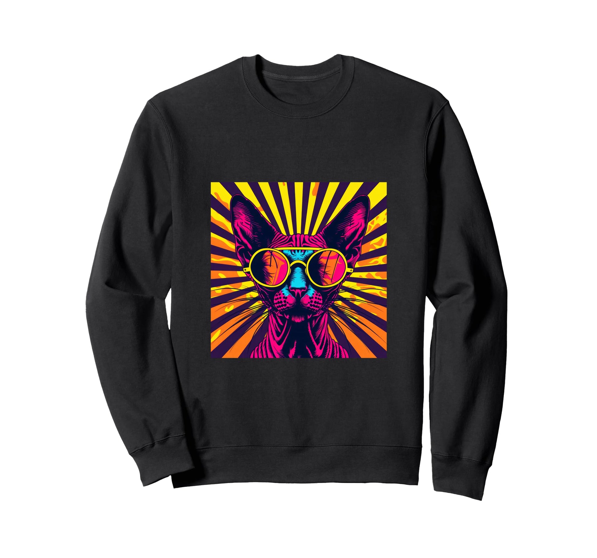 Pop Art Streetwear 80S Hairless Sweatshirt - Minimalist Print Men Women - T-Shirt, Sweatshirt, Hoodie