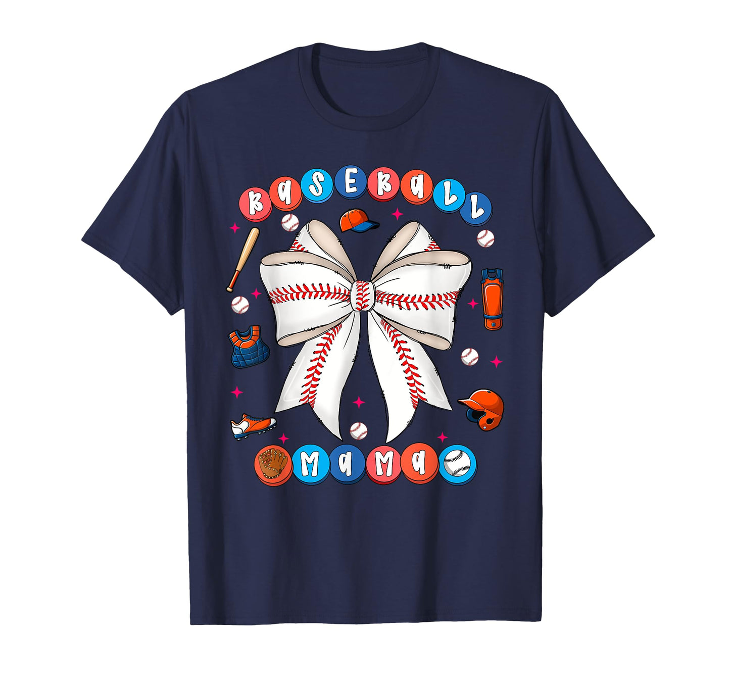 Baseball Mama Coquette Bow Mothers Day T-Shirt - Trendy Graphic Unisex - T-Shirt, Sweatshirt, Hoodie