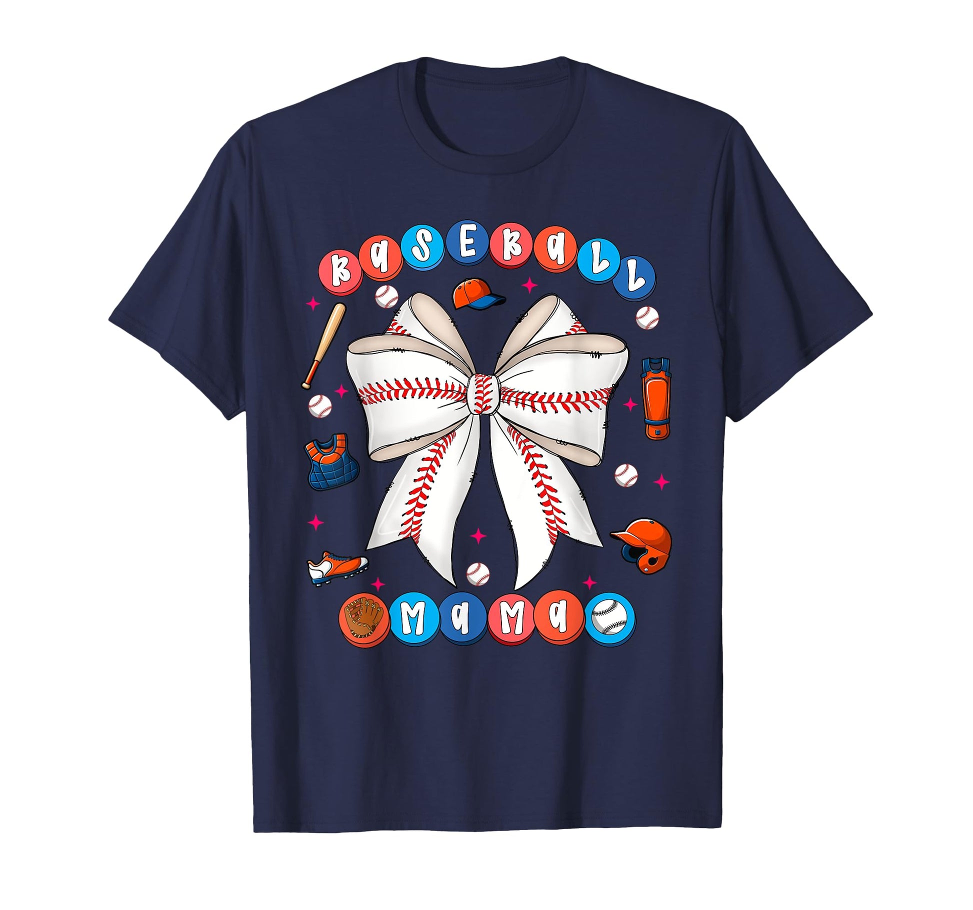 Baseball Mama Coquette Bow Mothers Day T-Shirt - Trendy Graphic Unisex - T-Shirt, Sweatshirt, Hoodie