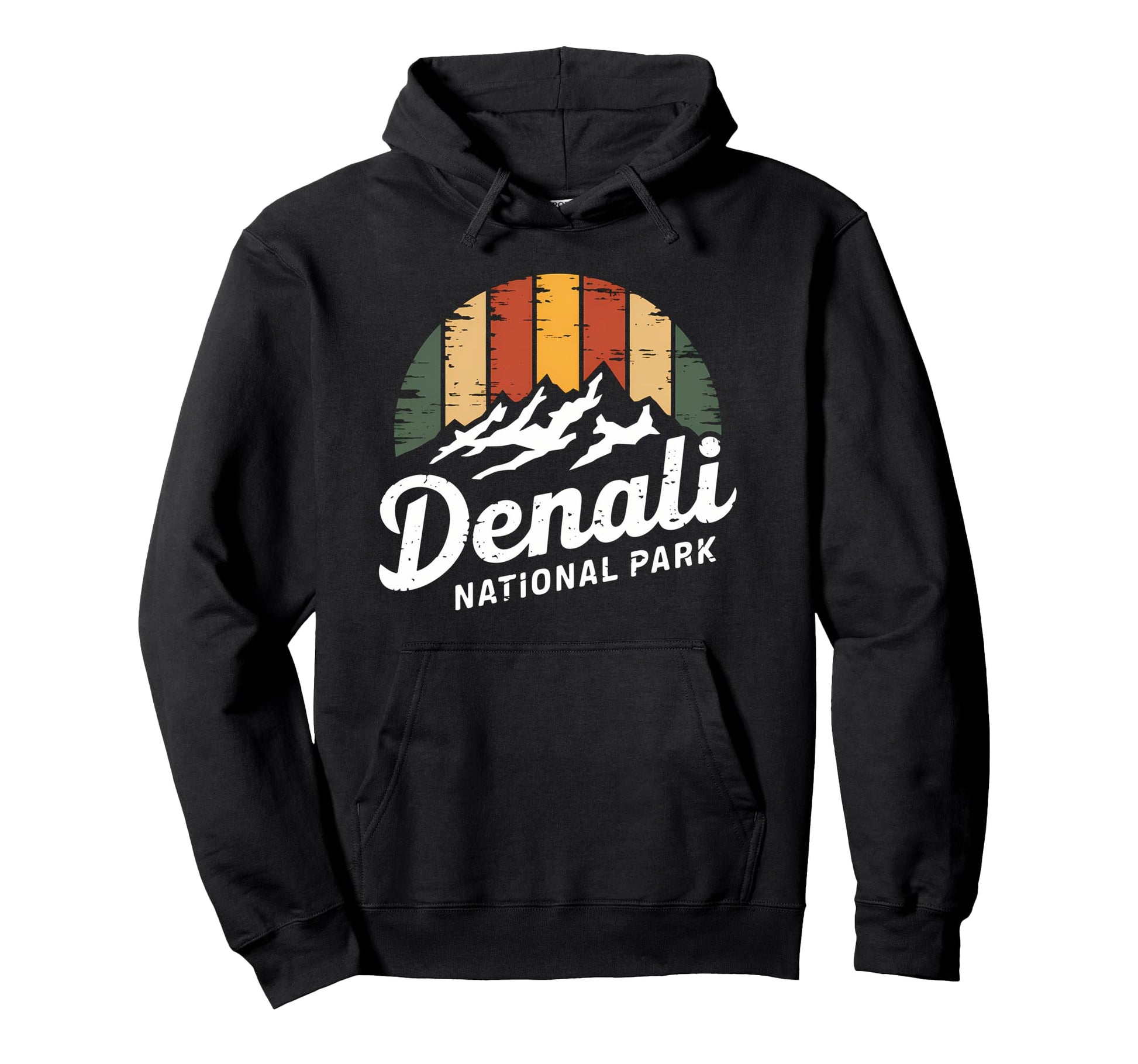 Denali Est 1917 Alaska National Park Hoodie - Graphic Print Men Women - T-Shirt, Sweatshirt, Hoodie