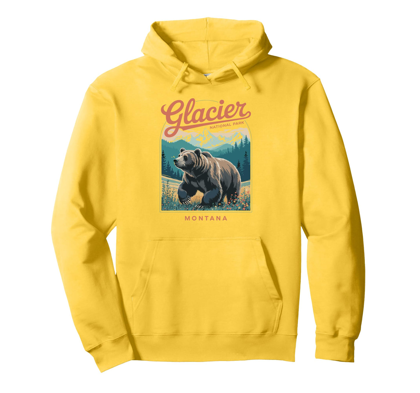 Glacier National Park Montana Usa T-Shirt - Novelty Apparel Men Women - T-Shirt, Sweatshirt, Hoodie