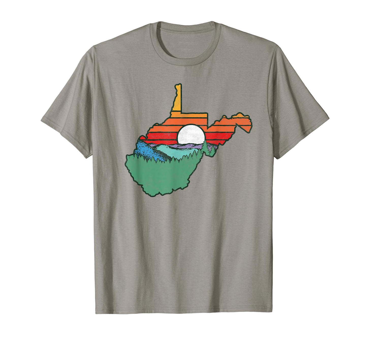 West Virginia Outdoors Nature Mountains T-Shirt - Unique Graphic Men Women - T-Shirt, Sweatshirt, Hoodie