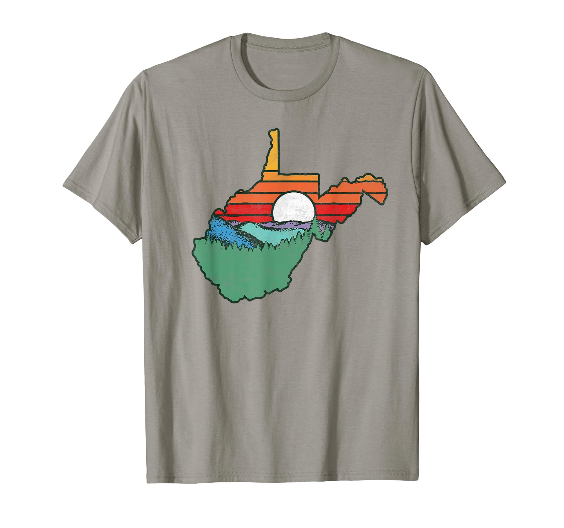 West Virginia Outdoors Nature Mountains T-Shirt - Unique Graphic Men Women - T-Shirt, Sweatshirt, Hoodie