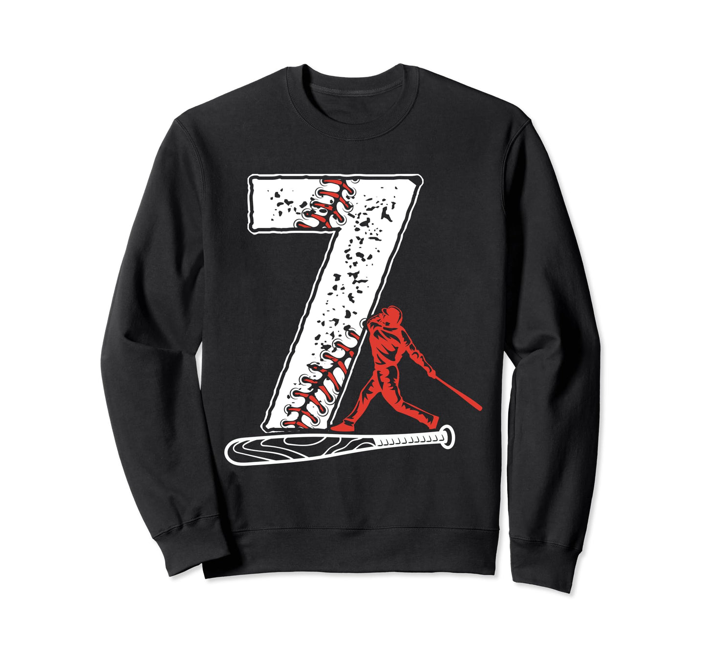 Baseball Birthday 7Th Birthday Party Sweatshirt - Trendy Graphic Men Women - T-Shirt, Sweatshirt, Hoodie
