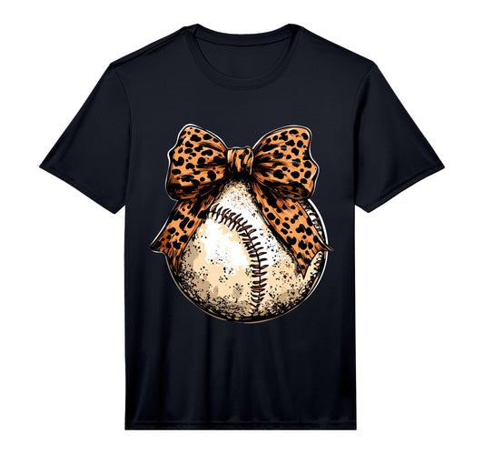 Baseball Coquette Bow Baseball Game T-Shirt - Graphic Print Unisex - T-Shirt, Sweatshirt, Hoodie