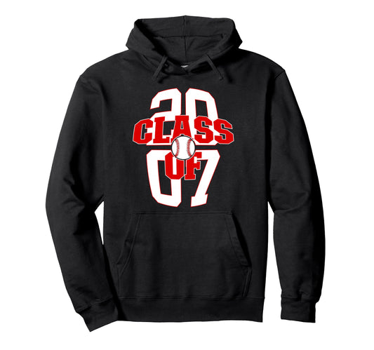 19 Years Class 2007 Baseball 19Th Hoodie - Aesthetic Graphic Unisex - T-Shirt, Sweatshirt, Hoodie