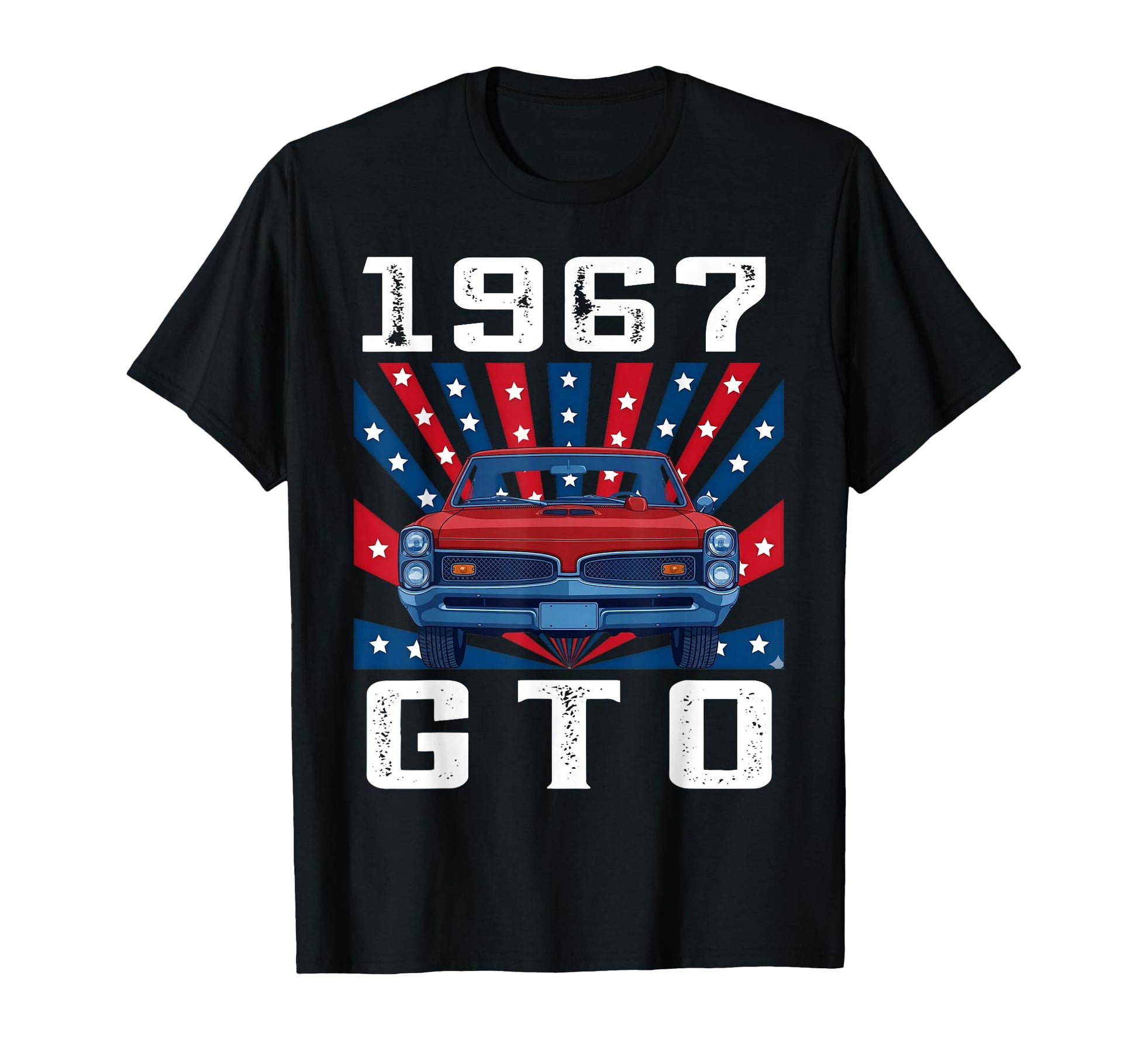 67 1967 Gto American Flag T-Shirt - Fun Novelty Design Men Women - T-Shirt, Sweatshirt, Hoodie