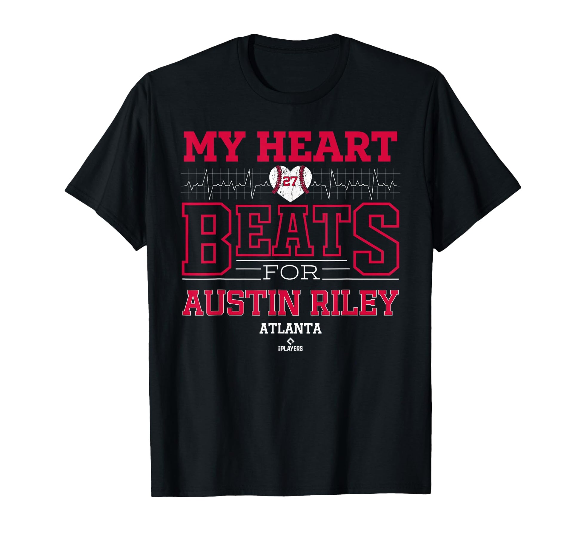 My Heart Beats Austin Riley Atlanta T-Shirt - Graphic Print Men Women - T-Shirt, Sweatshirt, Hoodie