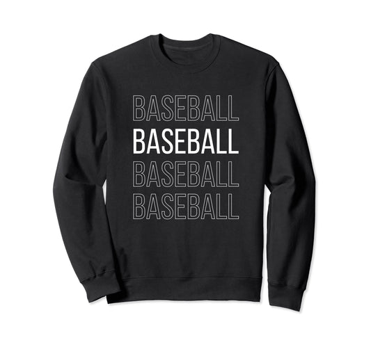 Baseball Fall Outline Sports Fan Sweatshirt - Trendy Graphic for Adults - T-Shirt, Sweatshirt, Hoodie
