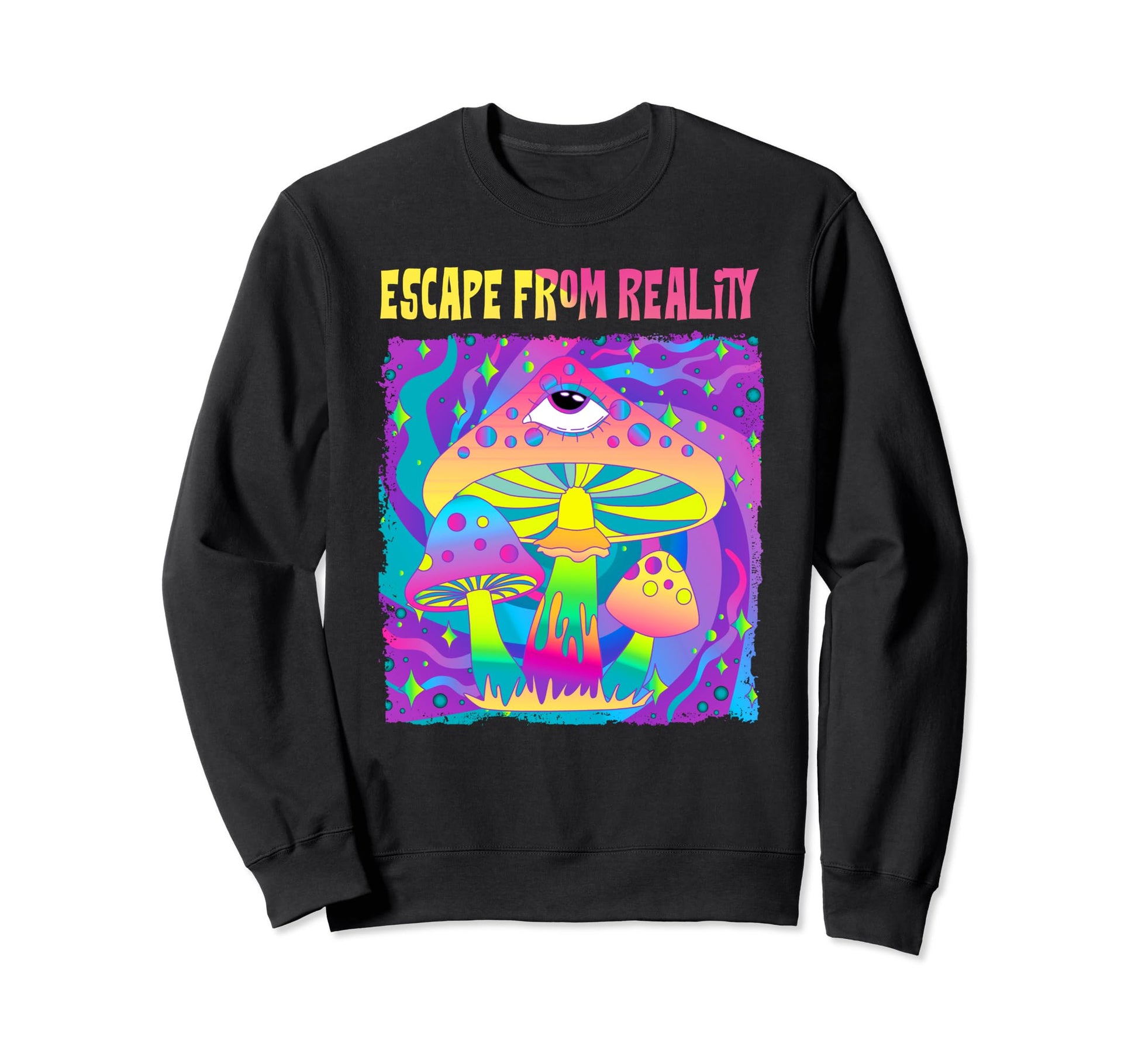 Magic Mushrooms Psychedelic Trip Shrooms Sweatshirt - Graphic Print Unisex - T-Shirt, Sweatshirt, Hoodie