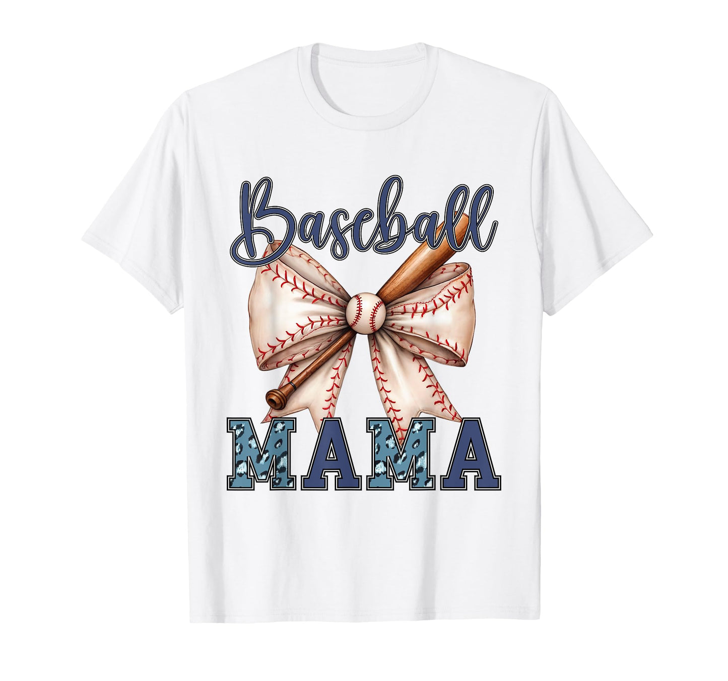 Baseball Mom Leopard Game Day T-Shirt - Minimalist Print for Adults - T-Shirt, Sweatshirt, Hoodie