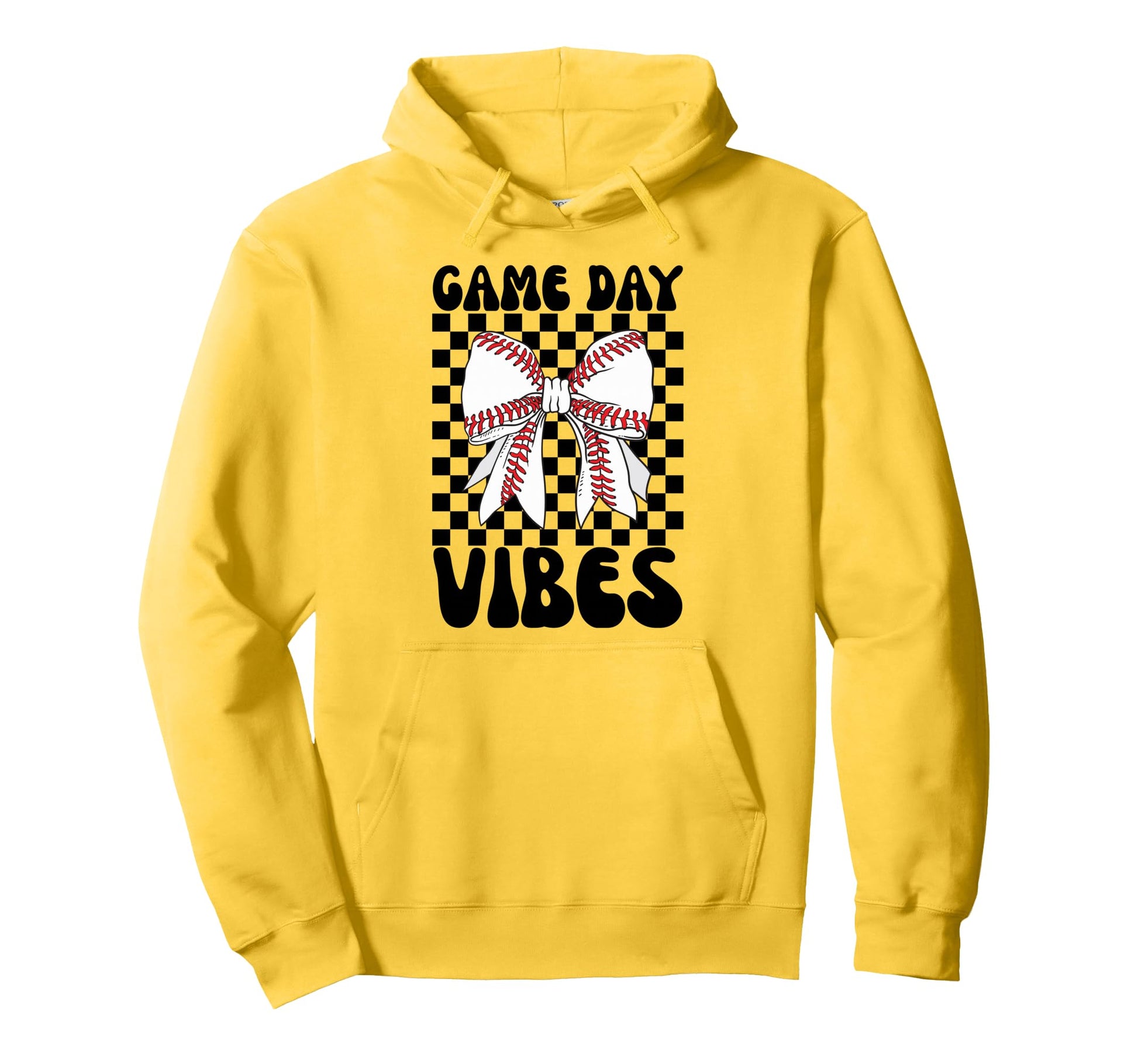 Game Day Vibes Coquette Bow Baseball Mama Hoodie - Trendy Graphic Unisex - T-Shirt, Sweatshirt, Hoodie