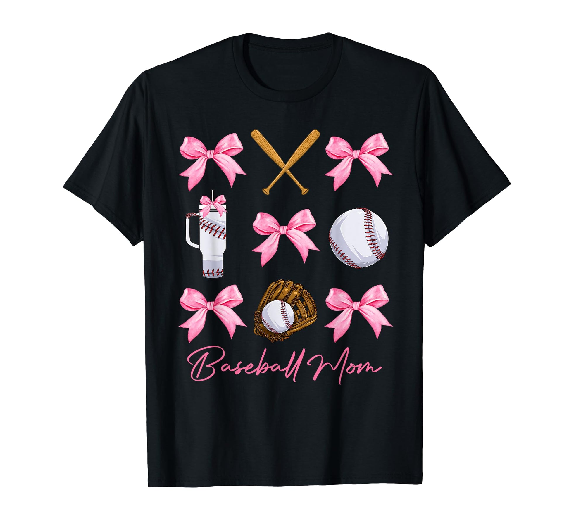 Funny Baseball Mom Era Bows Baseball Mom T-Shirt - Unique Graphic Unisex - T-Shirt, Sweatshirt, Hoodie