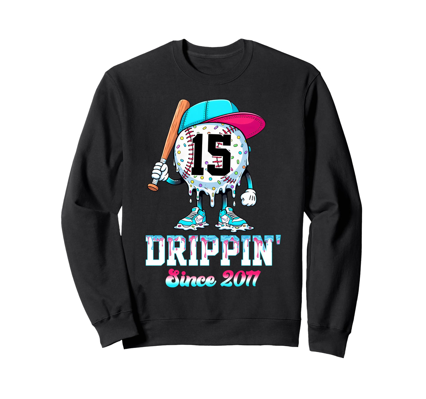15 Years Old Since 2011 Ice Cream Sweatshirt - Aesthetic Graphic Men Women - T-Shirt, Sweatshirt, Hoodie