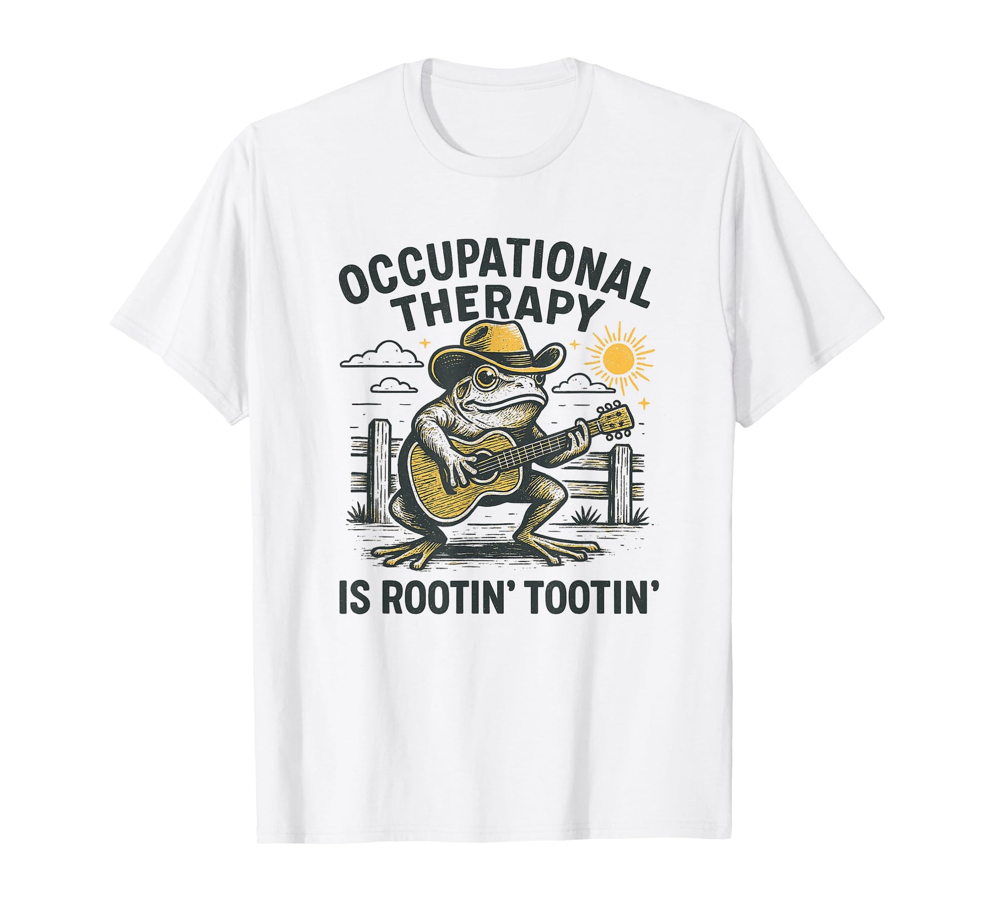 Therapy Is Rooting Tooting Western T-Shirt - Fun Novelty Design Unisex - T-Shirt, Sweatshirt, Hoodie