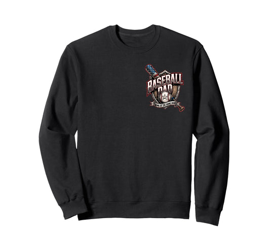 American Baseball Dad Sweatshirt - Minimalist Print Unisex - T-Shirt, Sweatshirt, Hoodie
