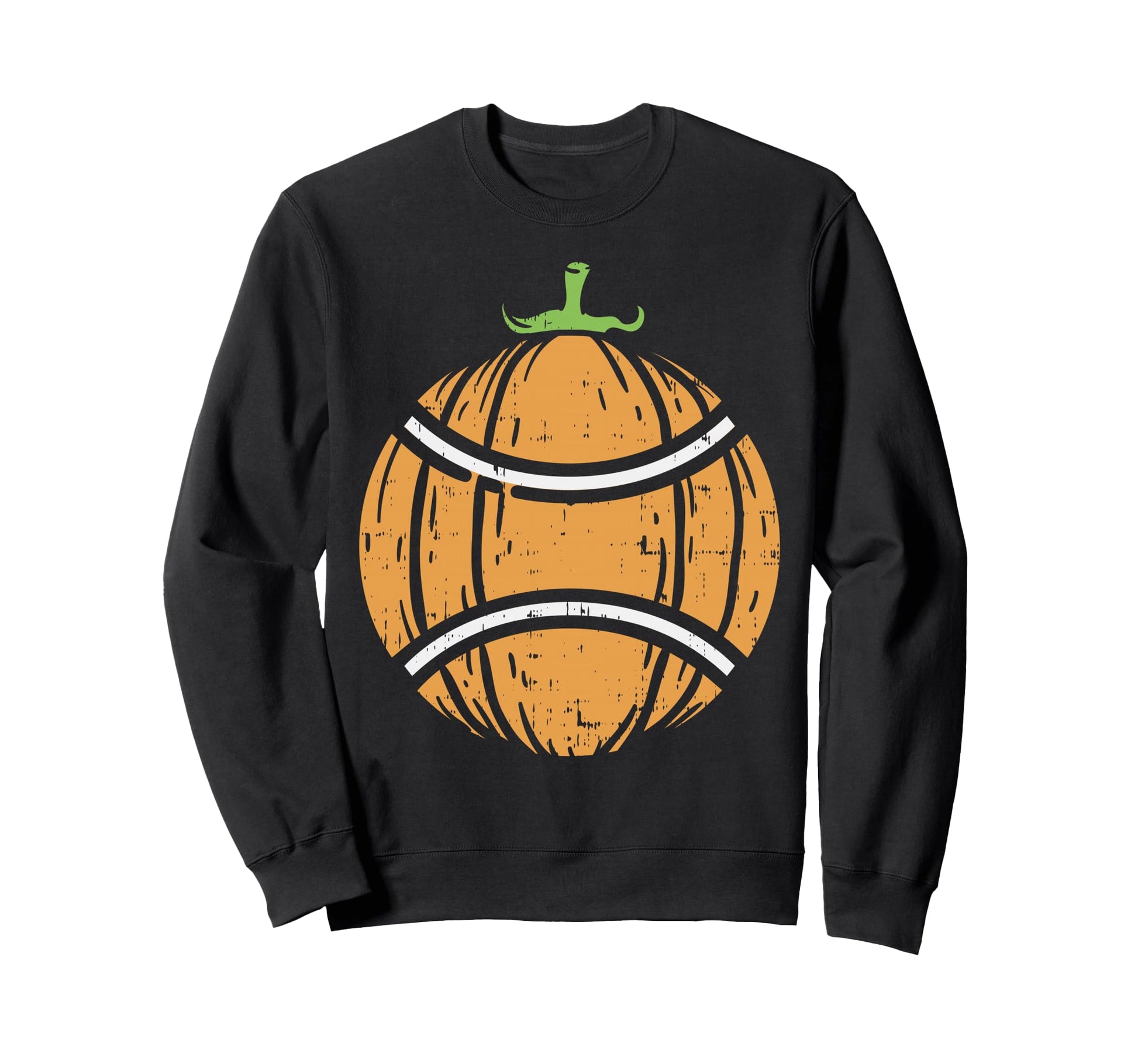 Halloween Tennis Pumpkin Sport Sweatshirt - Casual Everyday Wear Men Women - T-Shirt, Sweatshirt, Hoodie